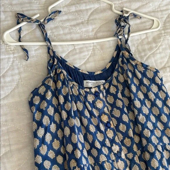 Emerson Fry India Collection Button Tie Sundress XS/S - Picture 5 of 8